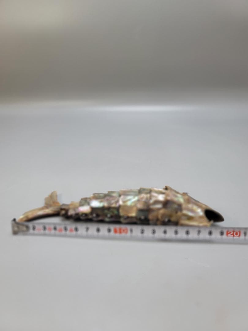 螺鈿 貝細工 自在 魚 時代物 骨董品