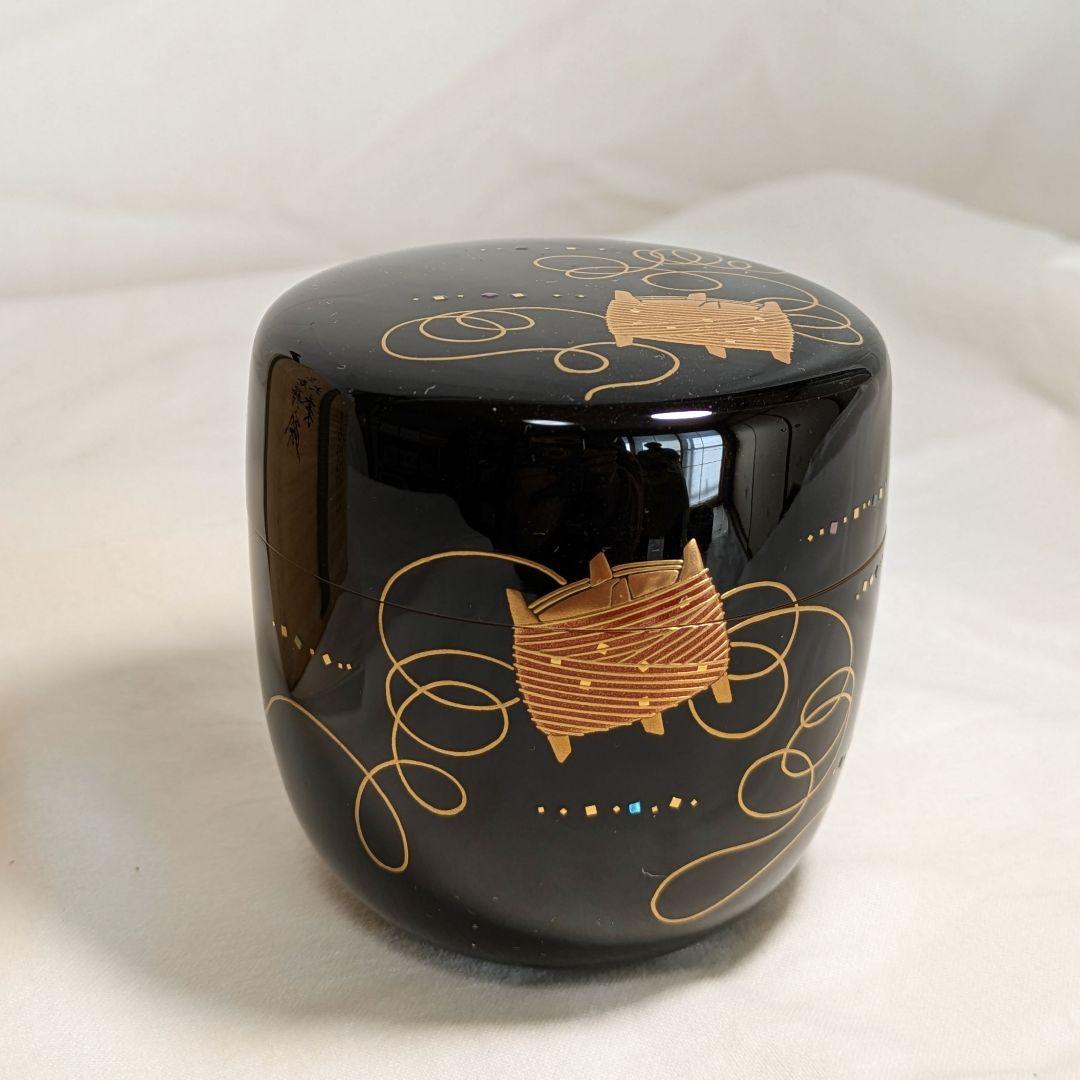 美品です！茶道具 大棗 糸巻 蒔絵 竹内幸斉