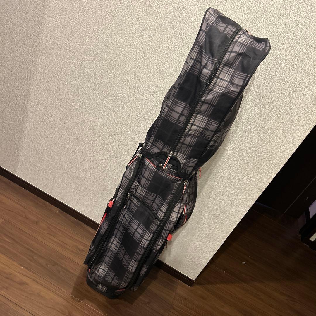 【美品】NIKE ナイキ キャディバッグ チェック柄　14分割