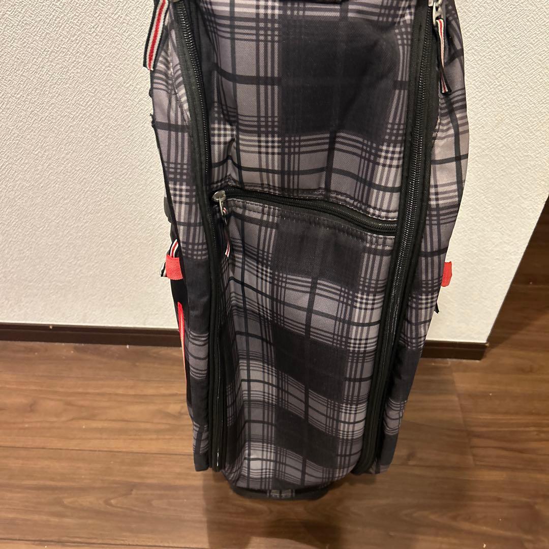 【美品】NIKE ナイキ キャディバッグ チェック柄　14分割
