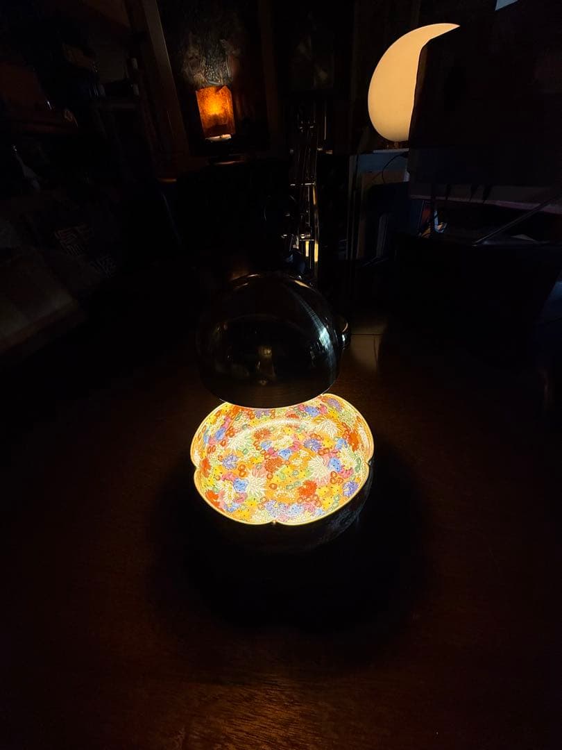 九谷焼 章山窯 西田章山 金花詰 菓子鉢 金彩 飾り鉢