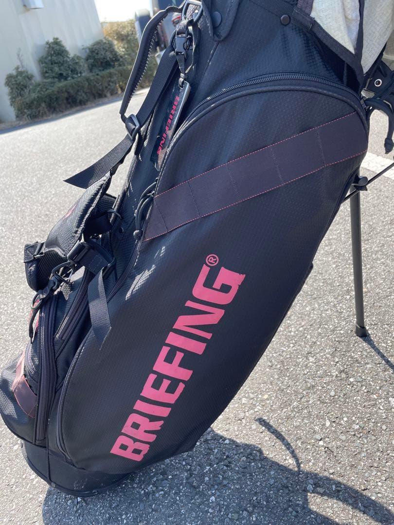 限定値下 BRIEFING スタンド式ゴルフバッグ ブラック CR-7