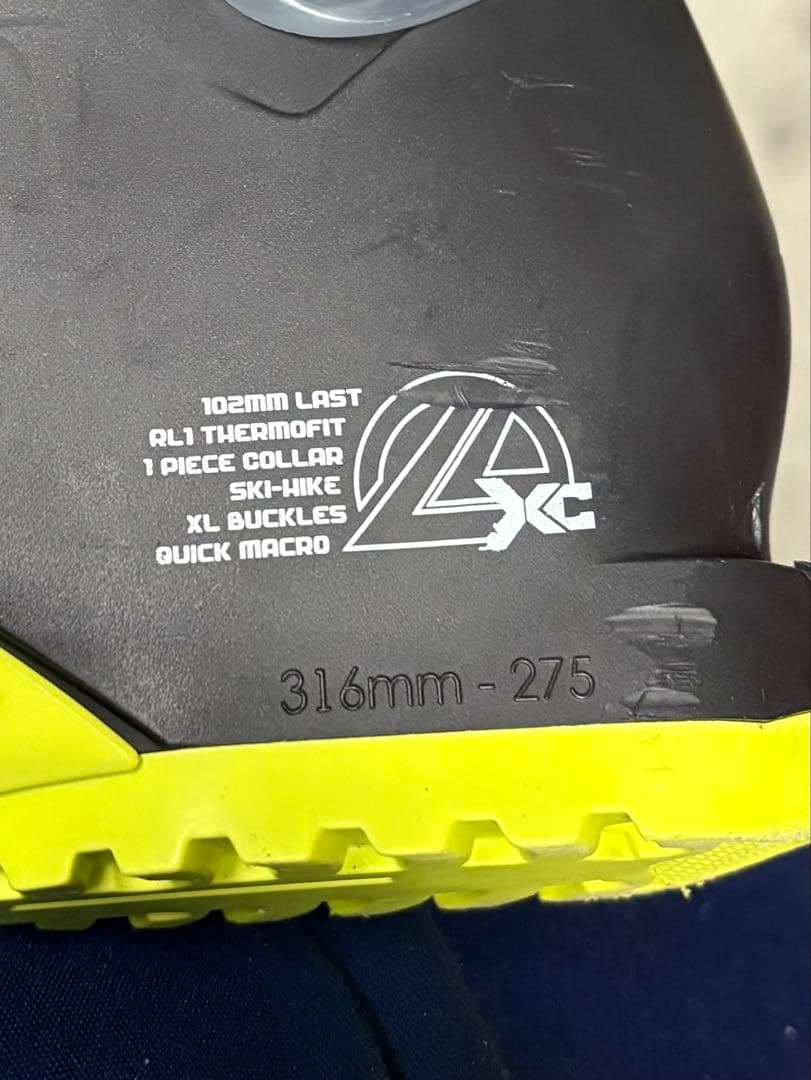 幅広LANGEラングXCLT 27.0-27.5cm ハイク切替機能