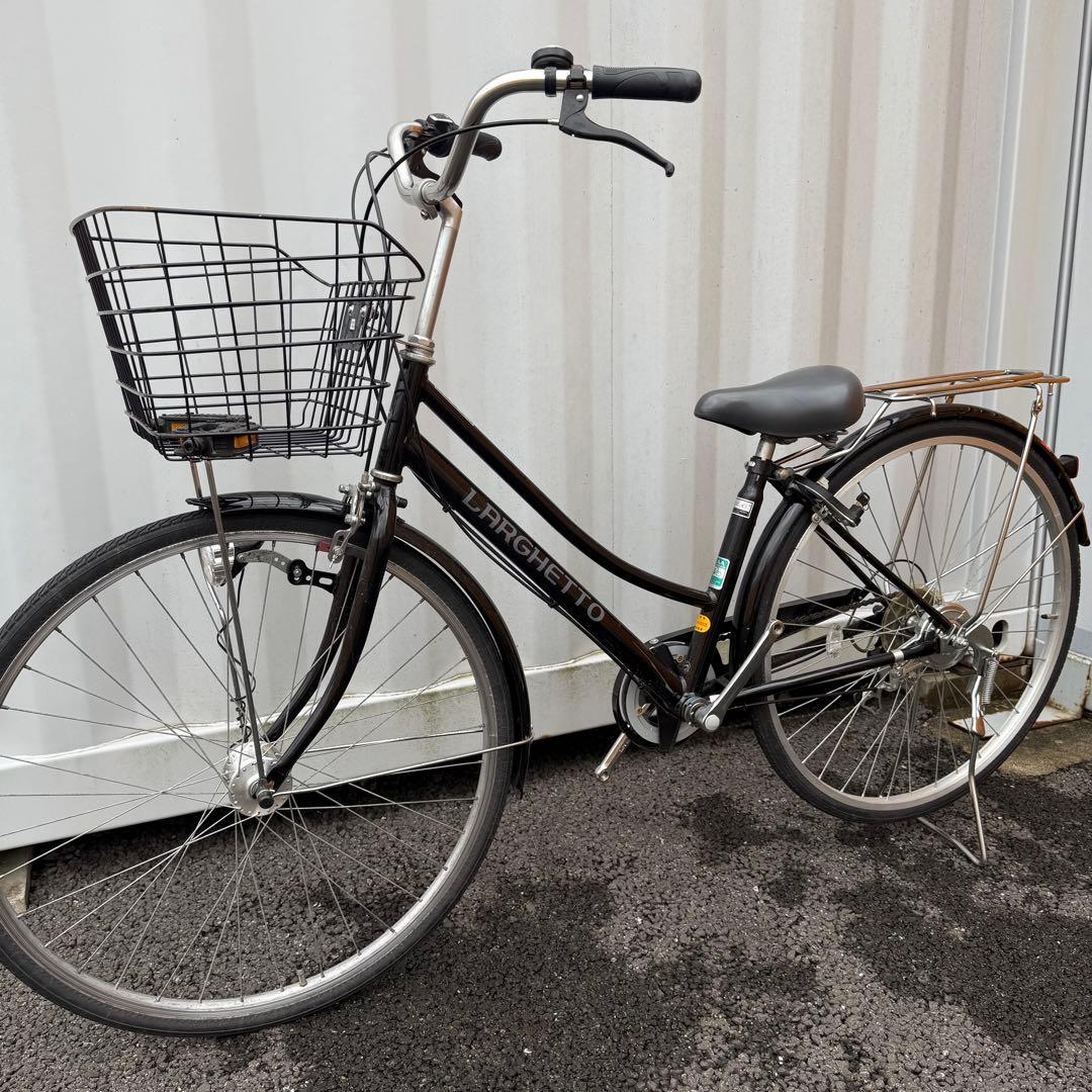 みか　街乗り用自転車 27インチ カゴ/鍵/オートライト/6段変速付