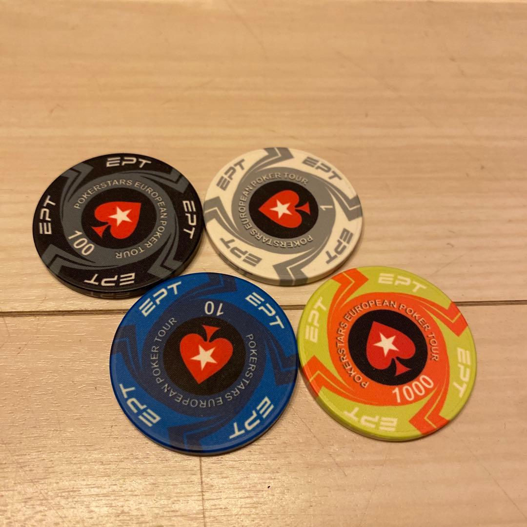 EPTポーカーチップ約900枚＋COPAGトランプ2個セット