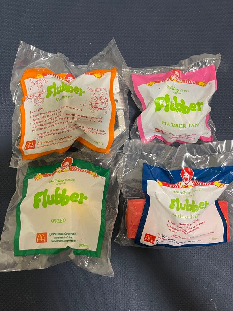 マクドナルド ハッピーセットのおもちゃ ディズニー レトロ 1990年代