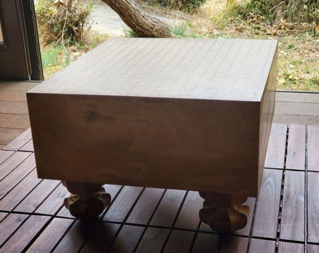 木箱付き 足つき囲碁盤(値引き交渉有)