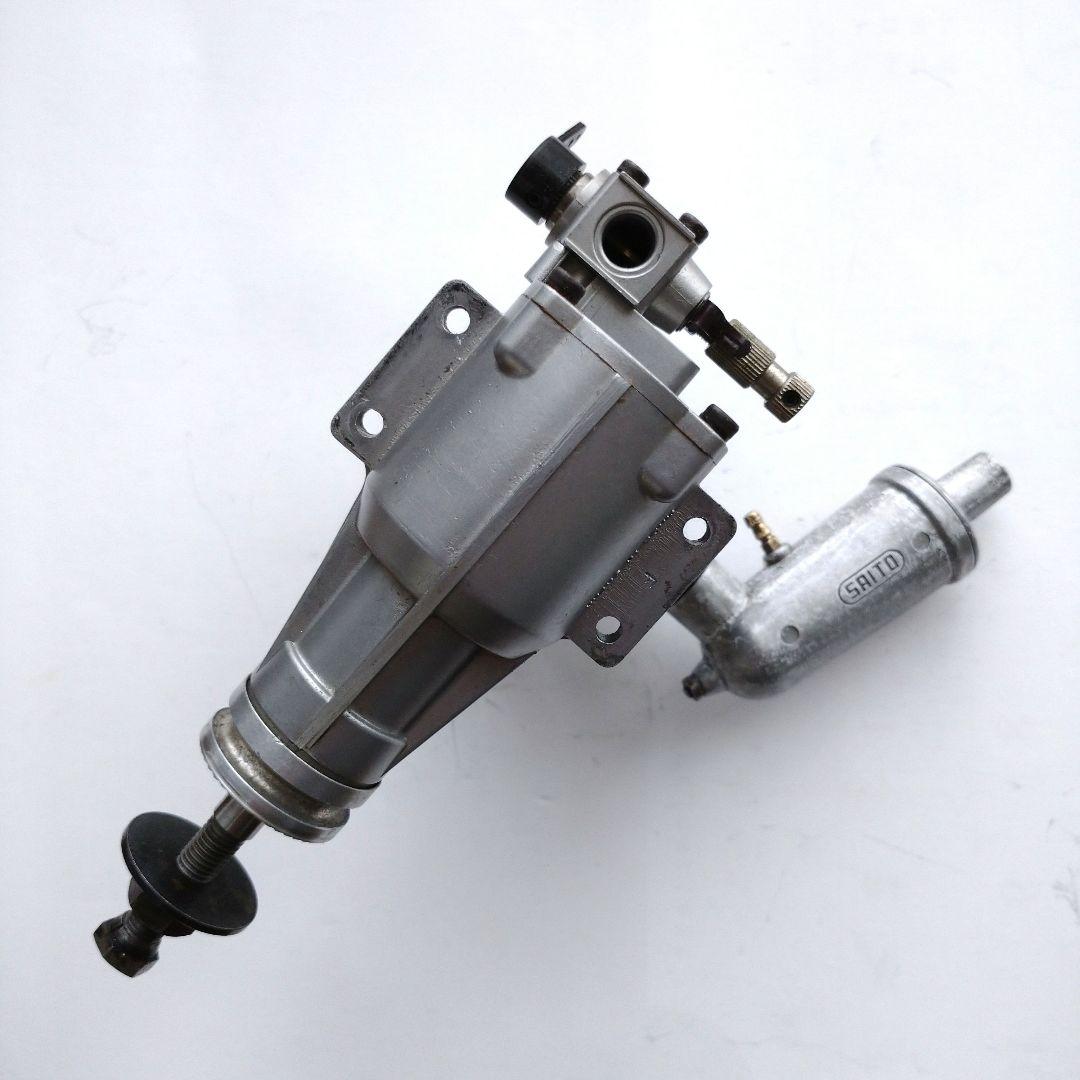 ラジコン飛行機 エンジン SAITO FA-91 4ストローク マフラー付き