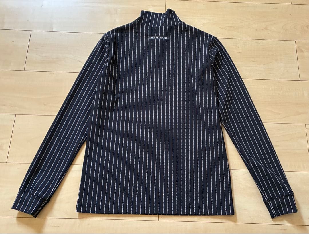 パーリゲイツ　ネイビー モックネックシャツ