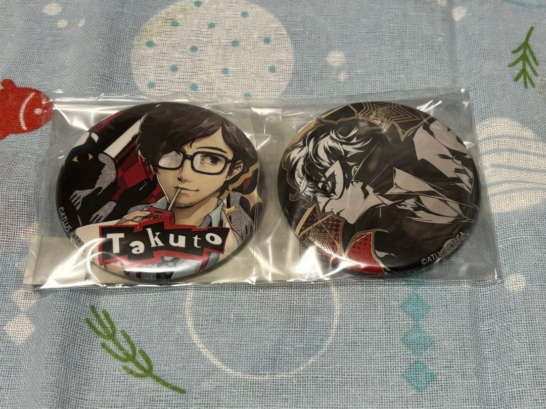 ペルソナ5　PERSONA5　楽天コレクション　缶バッジ　主人公　拓人