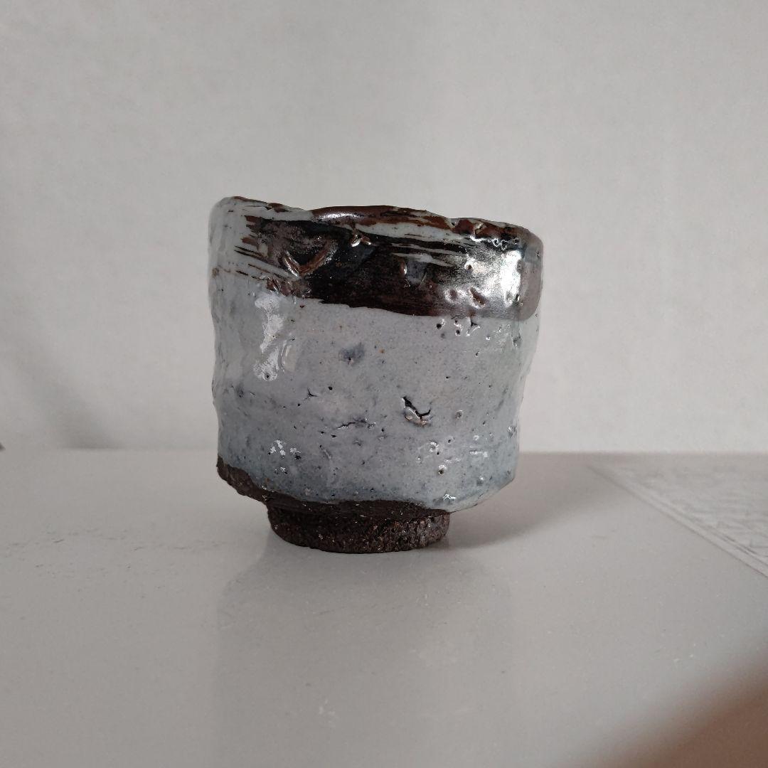 唐津焼き巨匠田中佐次郎作品絵唐津杯　高さ6口径6.5 新品未使用　箱無し