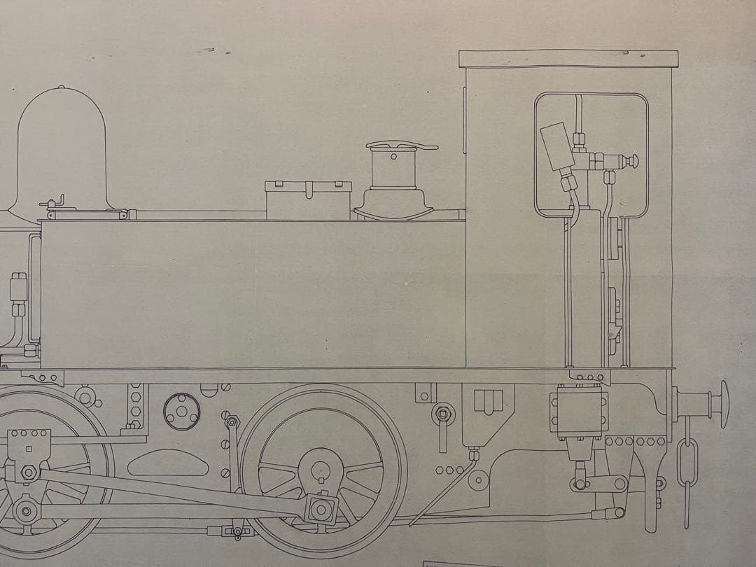 機関車図面大判サイズ#4　0-4-0 ADAMS B4　11sheets