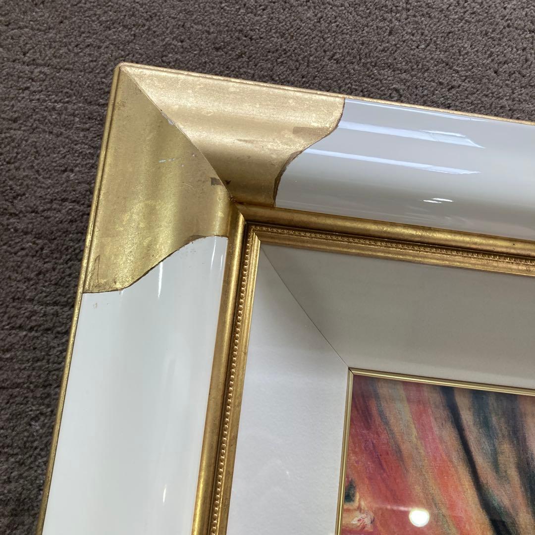 ルノワール ピアノを弾く少女たち 豪華白金 額装済み 70cm x 60cm