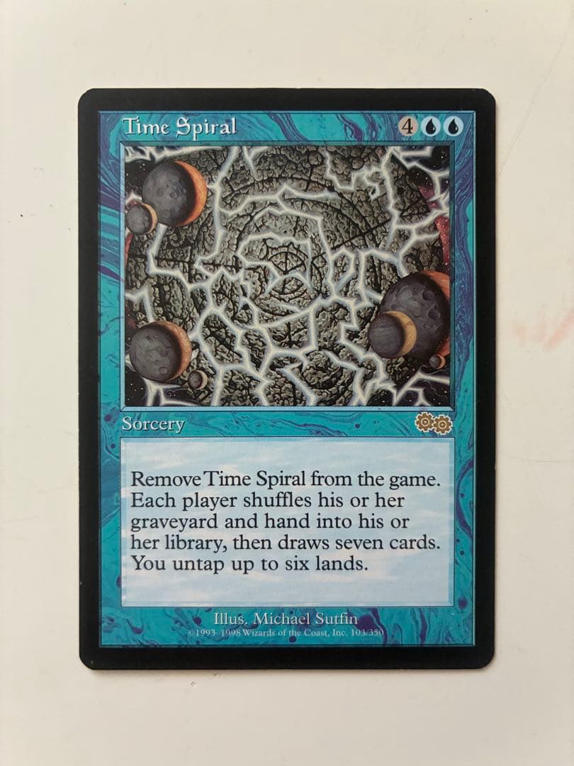 【再録禁止】　レア　MtG 時のらせん 【USG】英語