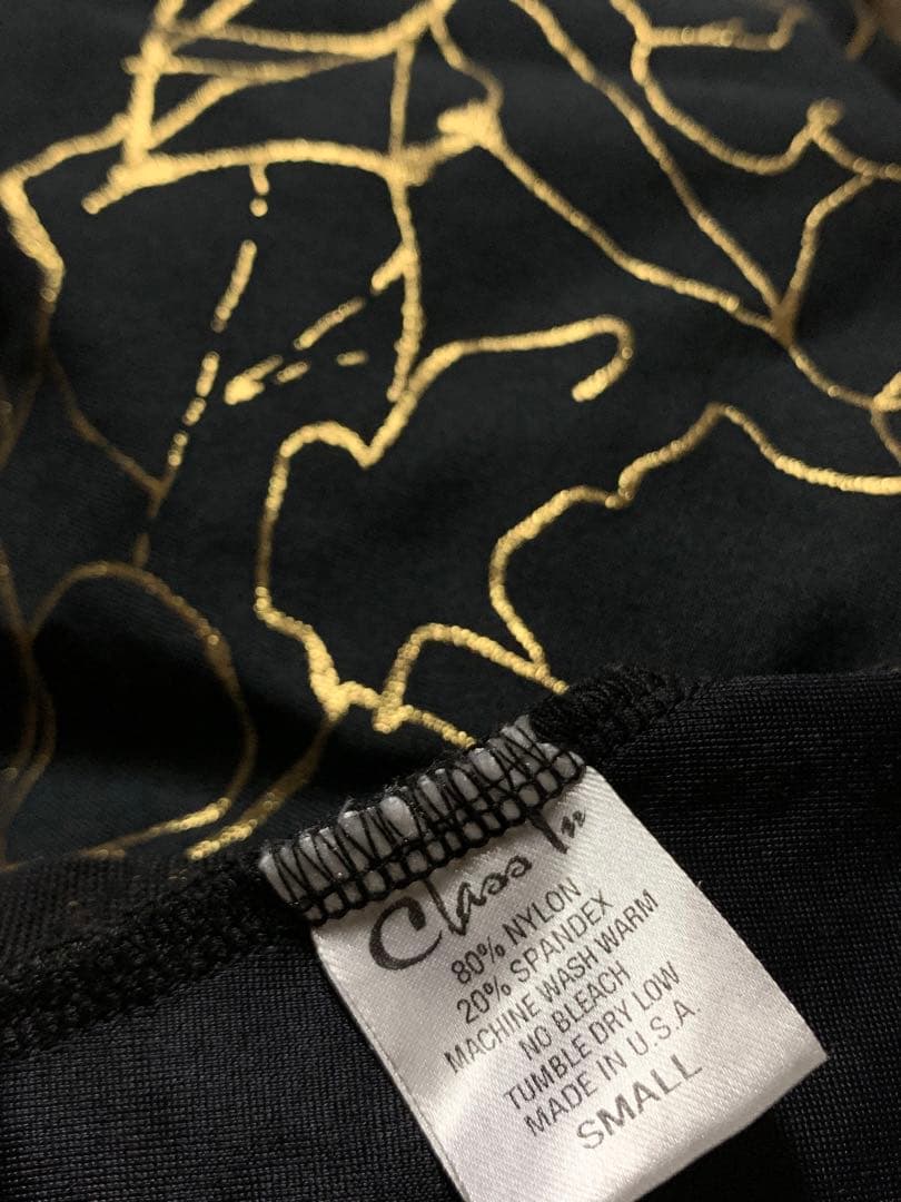 クラスインレオタードSサイズ✨ブラック&ゴールド