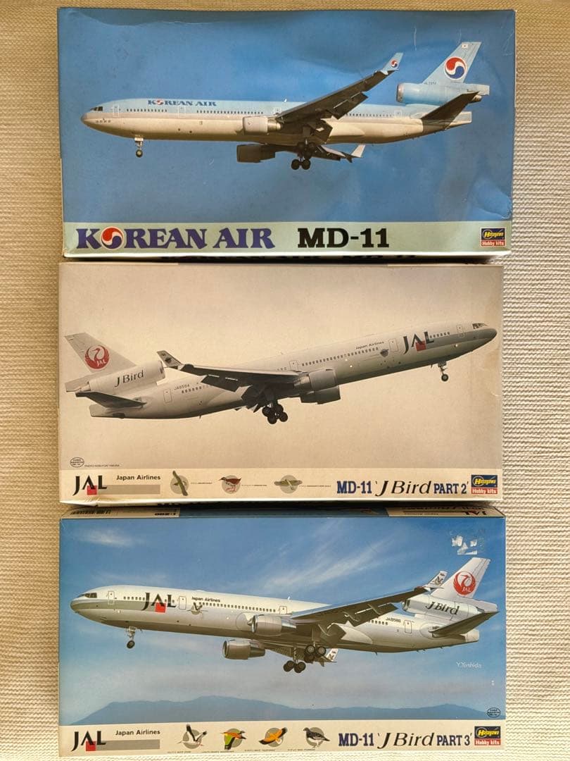 ハセガワ 1/200 JAL MD-11 J-Bird 2機セット おまけ付き
