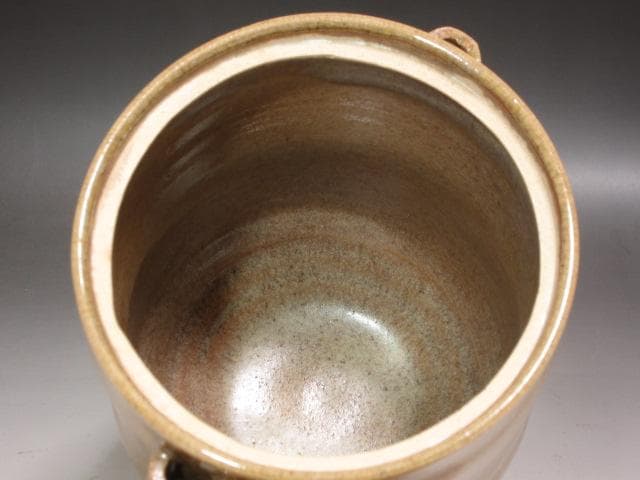 ☆　虫明焼　水指　浦の春　裏千家　十四代　淡々斎の花押がございます☆y575