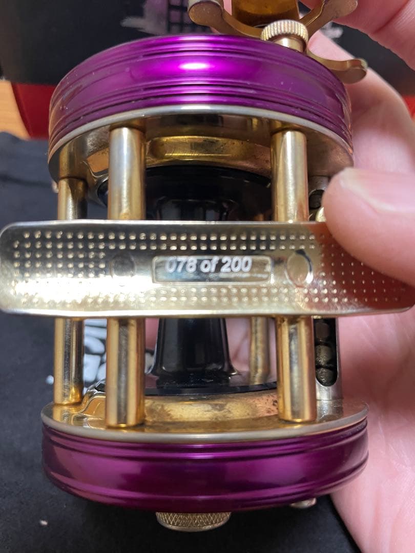 アブガルシア6500CDL限定品紫＆金078/200希少　雷魚