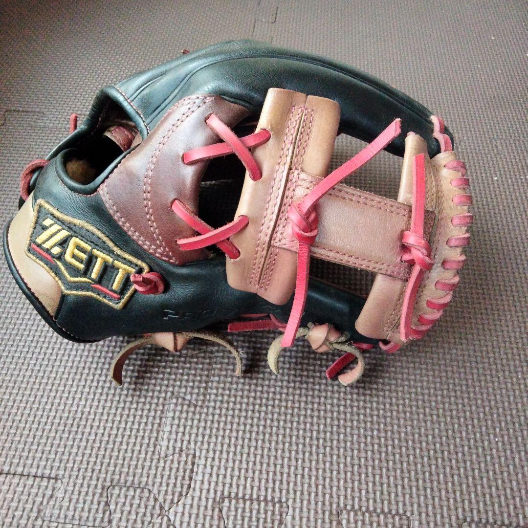 ZETT 軟式グローブ 黒/茶 内野用 今宮モデルオーダー