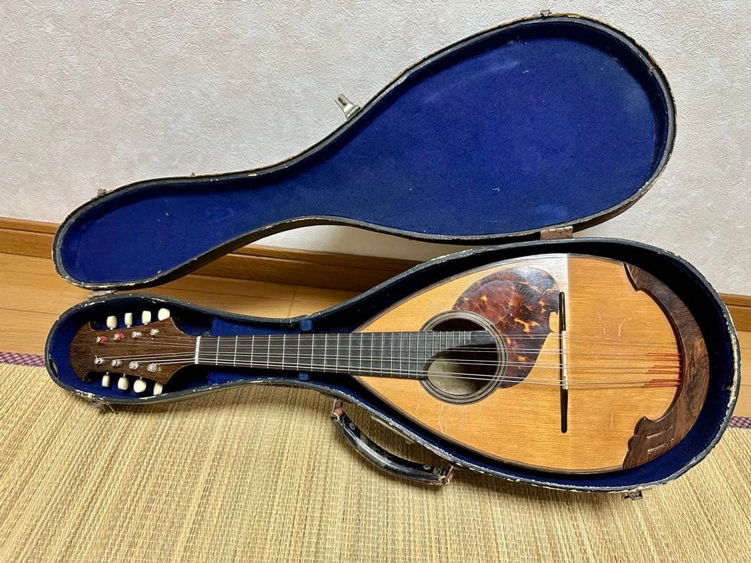 落合マンドリン1965年no2ハードケース付付属品有ヴィンテージ落合忠男希少品