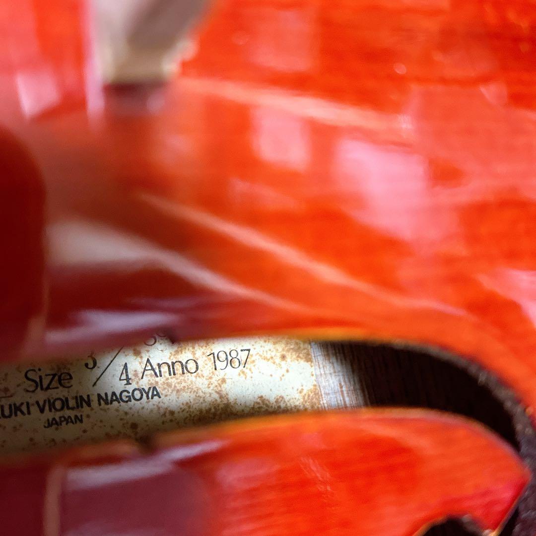 美品　SUZUKI バイオリン　No.300 3/4 ヴァイオリン 1987年製