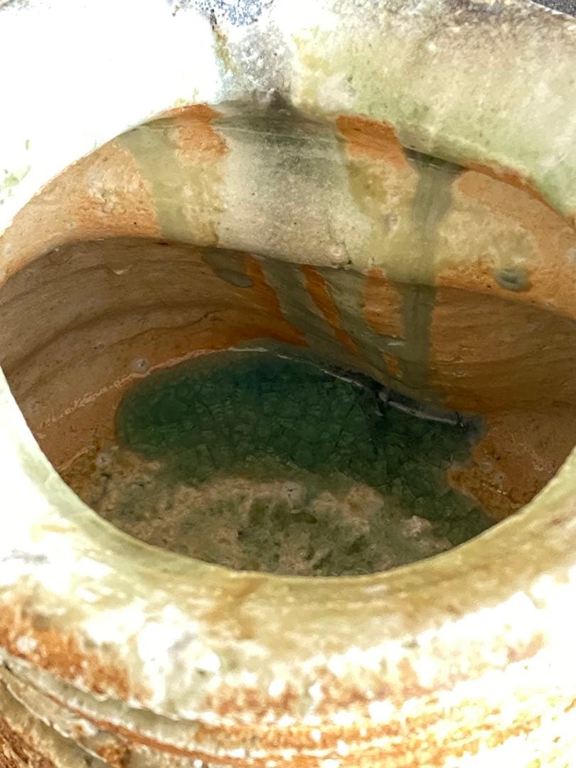 信楽焼　耳付水指　井村侊生　　#3302