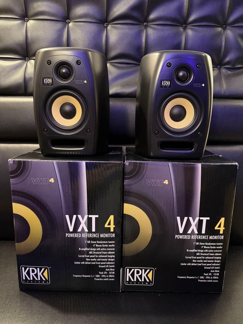 KRK VXT4 ペア パワードモニタースピーカー インシュレーター付