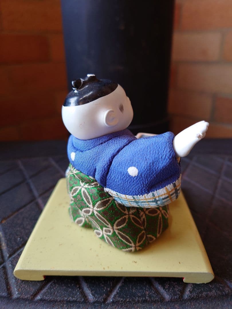 木目込人形　節分　寿凰作　共箱入　銘朱印　昭和初期　市松人形　御所人形　日本人形