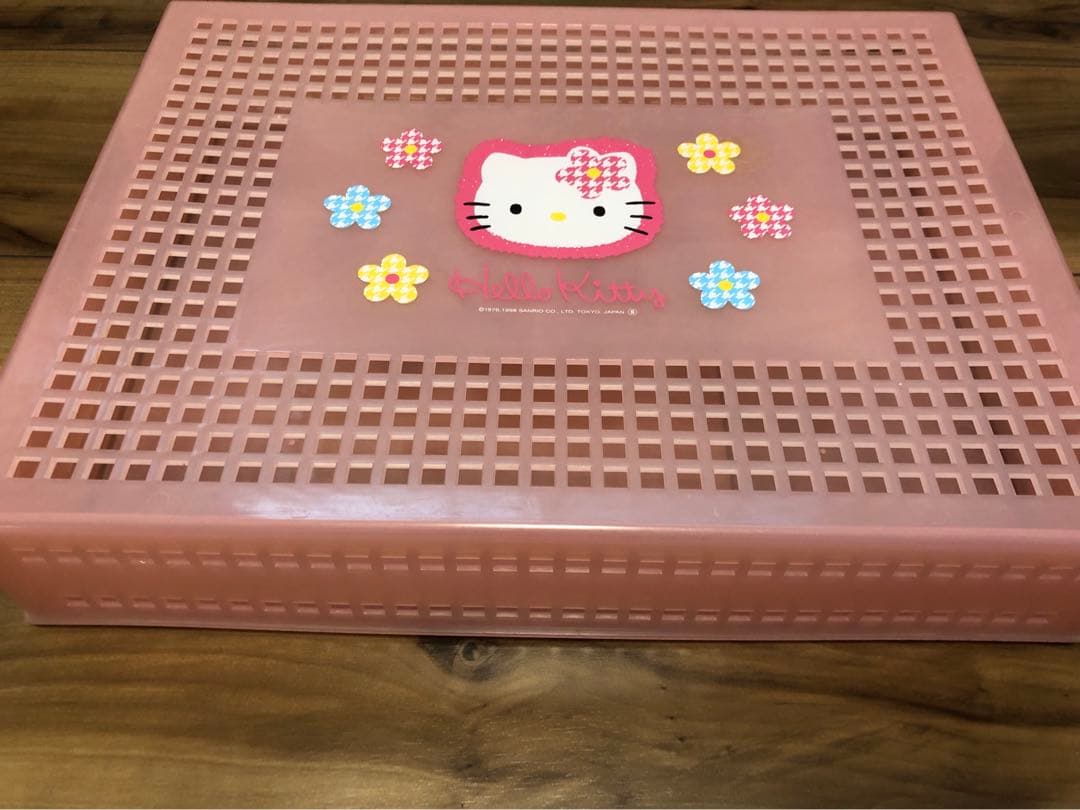 平成レトロ❣️ キティ　カオハナ　ミニトランク　缶　収納ケース　ボックス　お道具箱