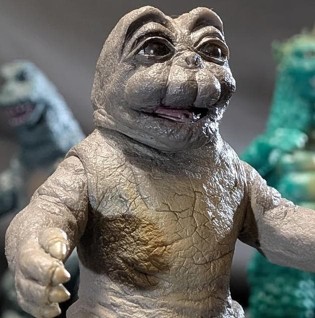 ゴジラ＆ミニラ＆ガバラ（Ｙ・ＭＳF）ソフビフィギュア３体セット