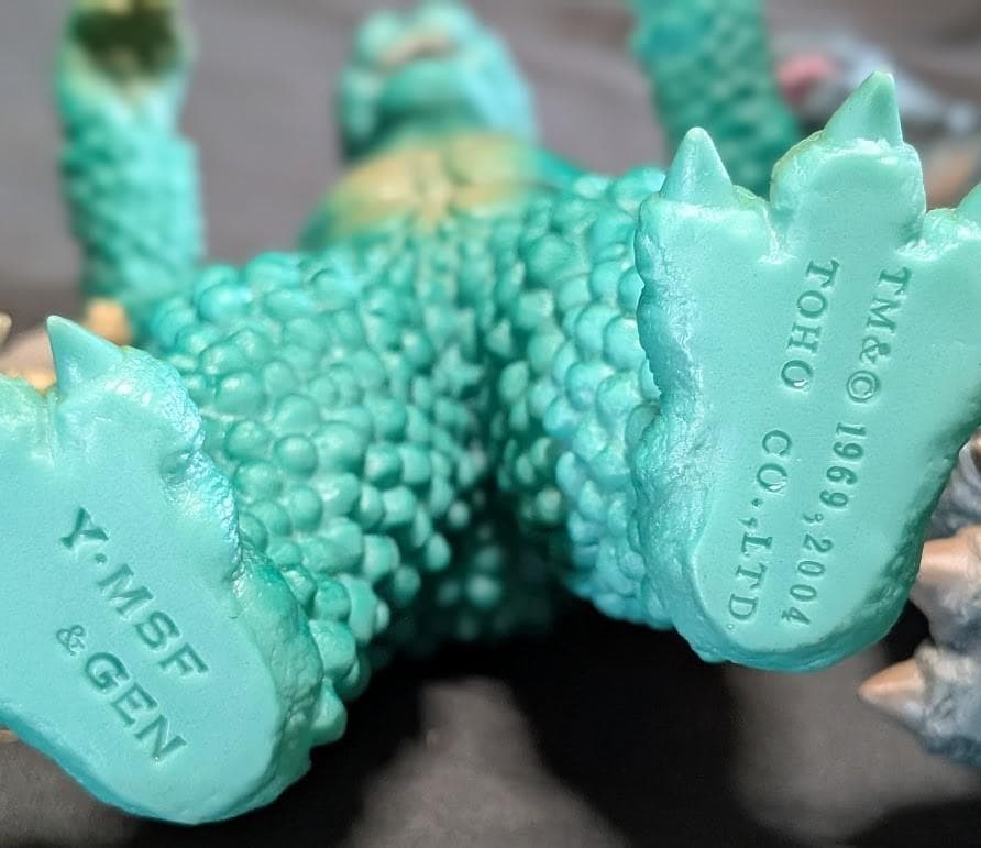 ゴジラ＆ミニラ＆ガバラ（Ｙ・ＭＳF）ソフビフィギュア３体セット