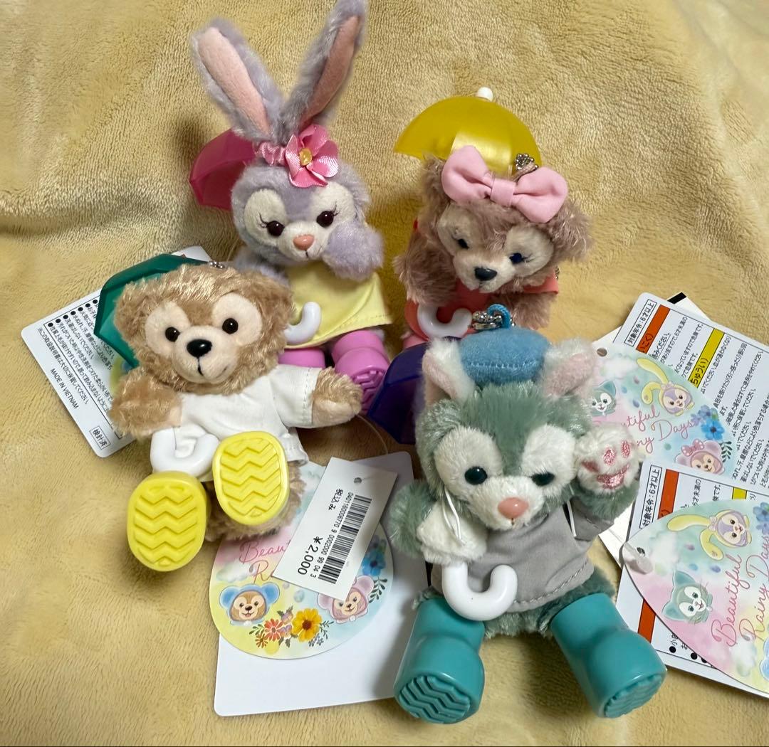 ダッフィー　レイニーデイズ ぬいぐるみストラップ