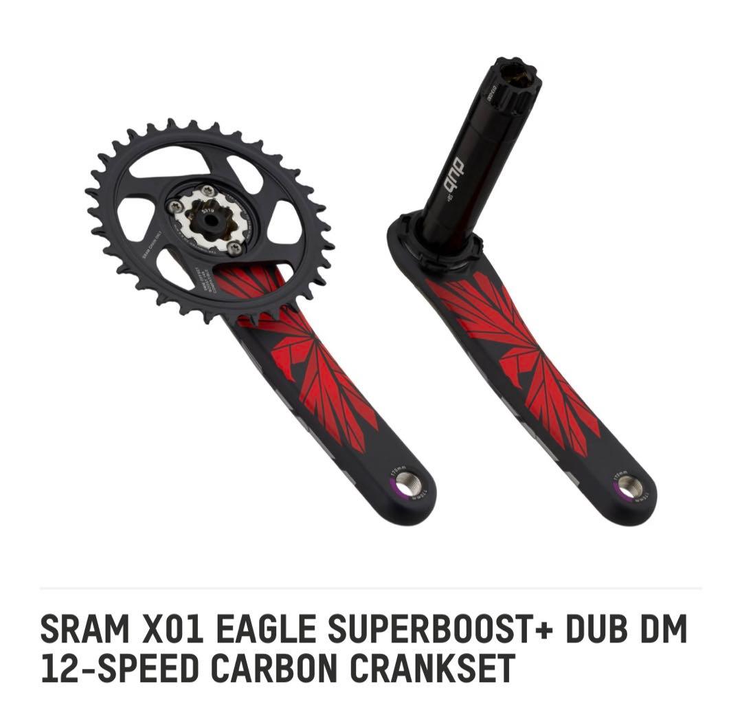 SRAM DUB CRANK X01 165 SB+スラムスーパーブースト