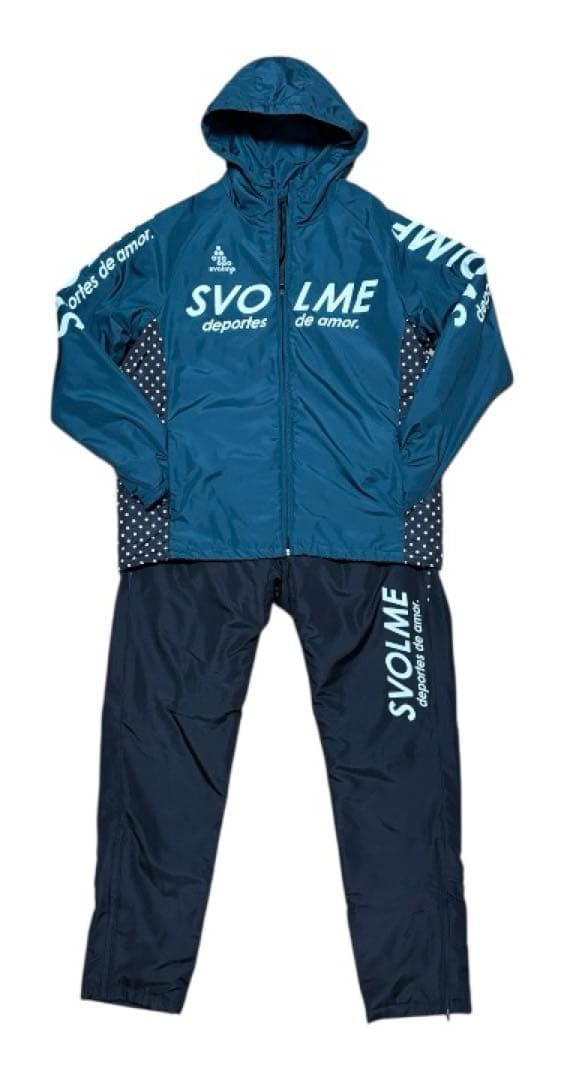スボルメ svolme 中綿ジップアップパーカー　上下セット　ドット切替