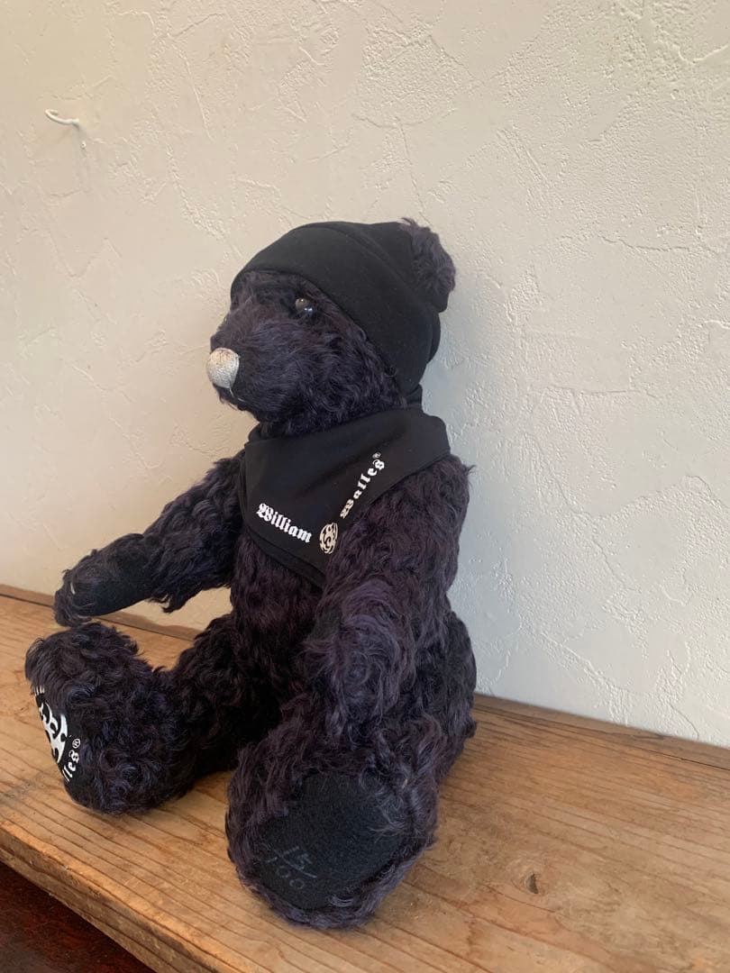 美品William Wallace ぬいぐるみ 黒 テディベアBIG