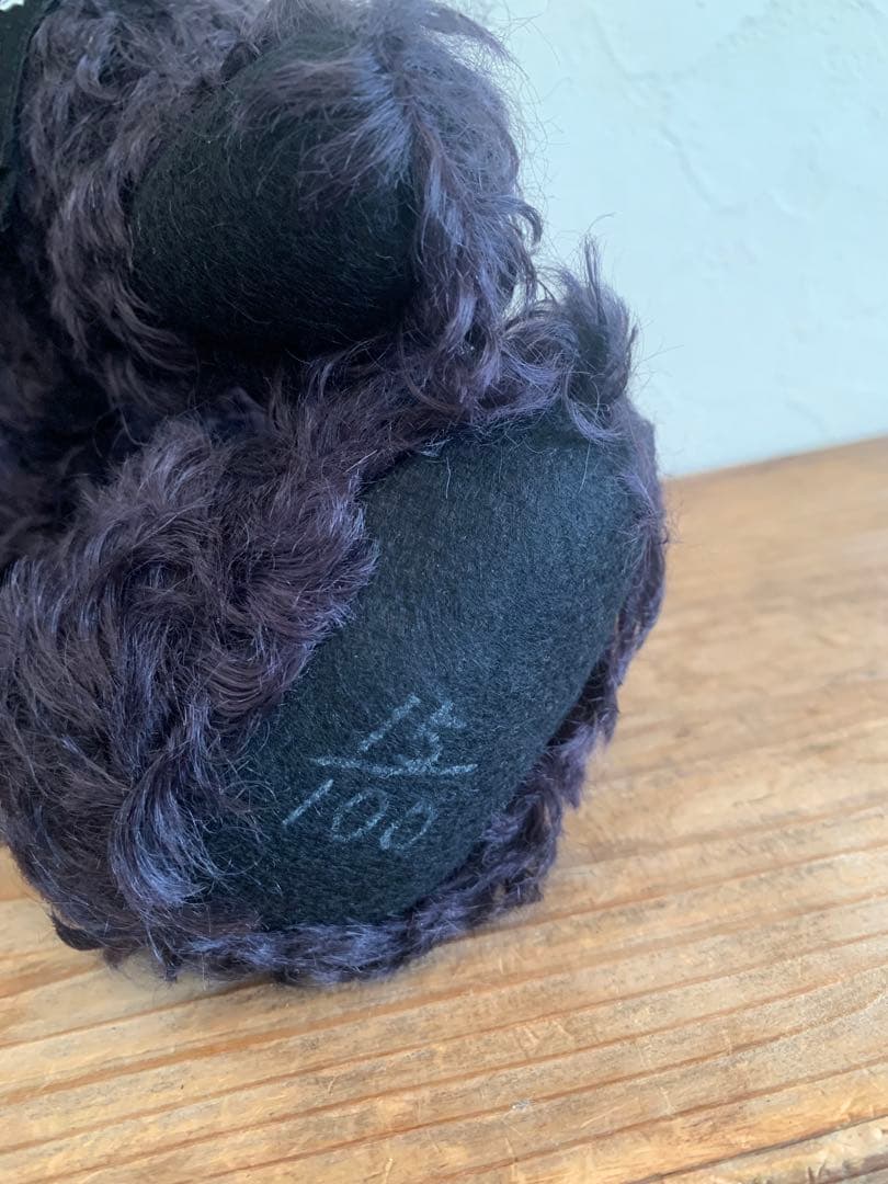 美品William Wallace ぬいぐるみ 黒 テディベアBIG