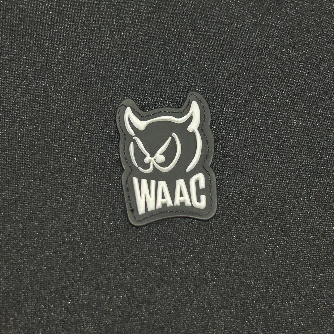 WAAC トレーナー スウェット　モックネック ラグランスリーブ 刺繍ロゴ入り