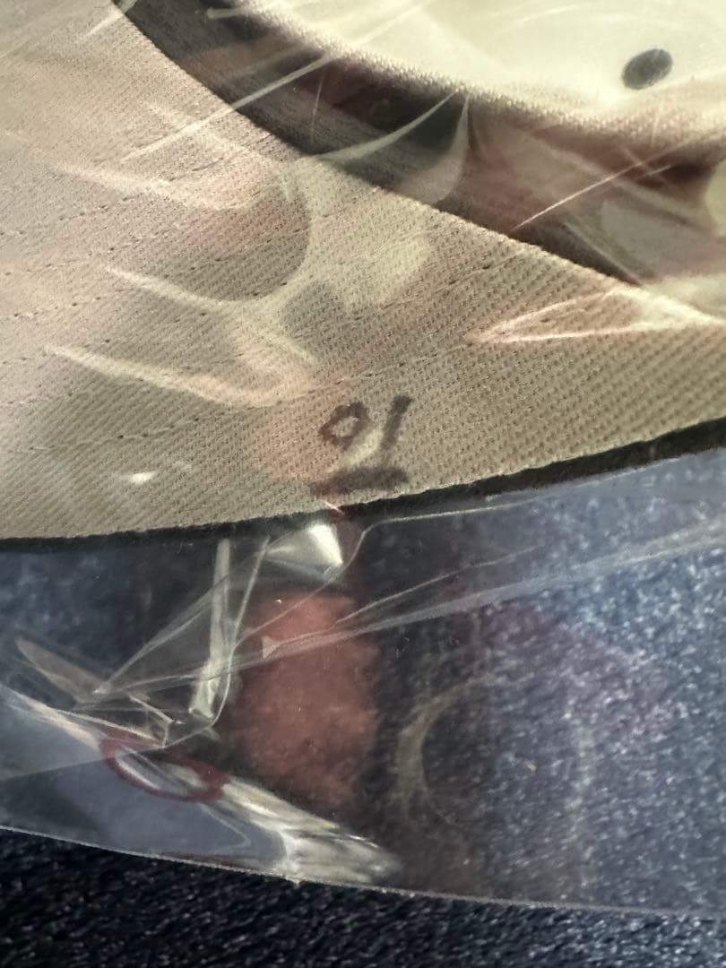 千葉ロッテマリーンズ　吉川悠斗　実使用　キャップ