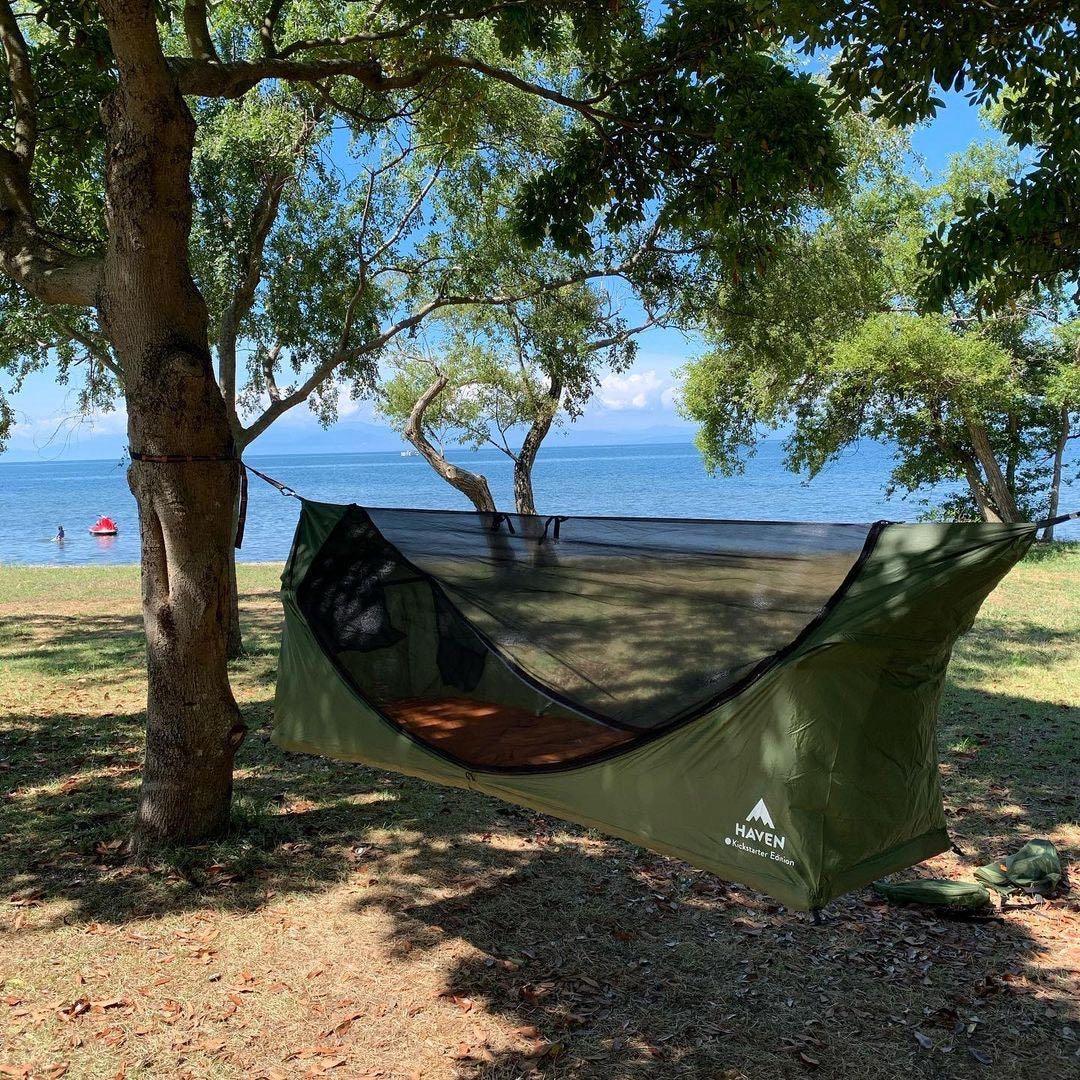 ヘブンテント フォレストグリーン レギュラー 【樹木保護クッション付き】