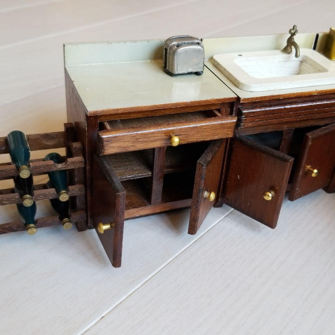 ミニチュア 家具 ヴィンテージ　ドールハウス　キッチン
