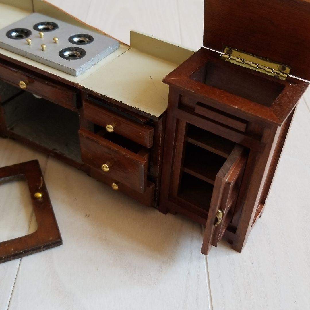 ミニチュア 家具 ヴィンテージ　ドールハウス　キッチン