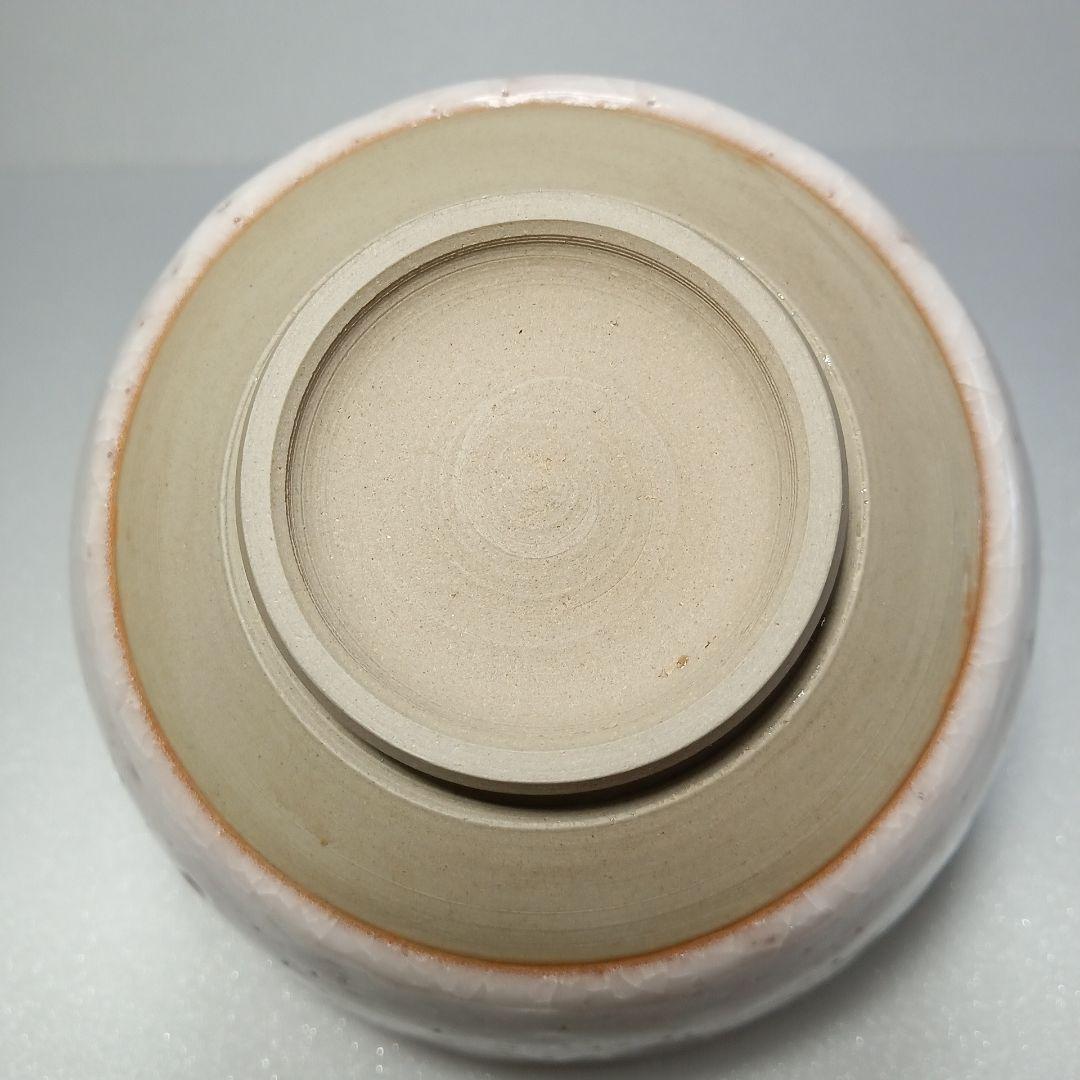 【美品】 茶道具　薄氷紋　抹茶茶碗 お稽古用　陶磁器　瀬戸焼