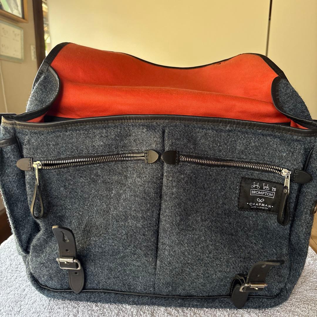 BROMPTON JOHN CHAPMAN ツイード フロントバッグ