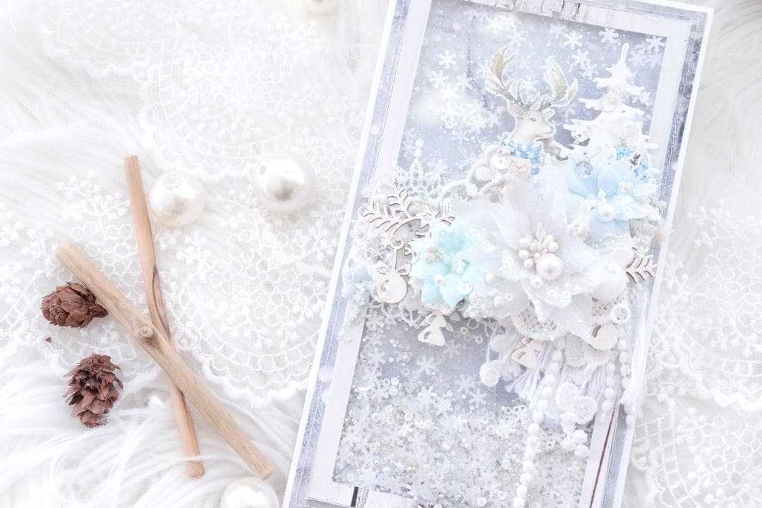 WINTER ❄グリーティングカード♡シェイカー
