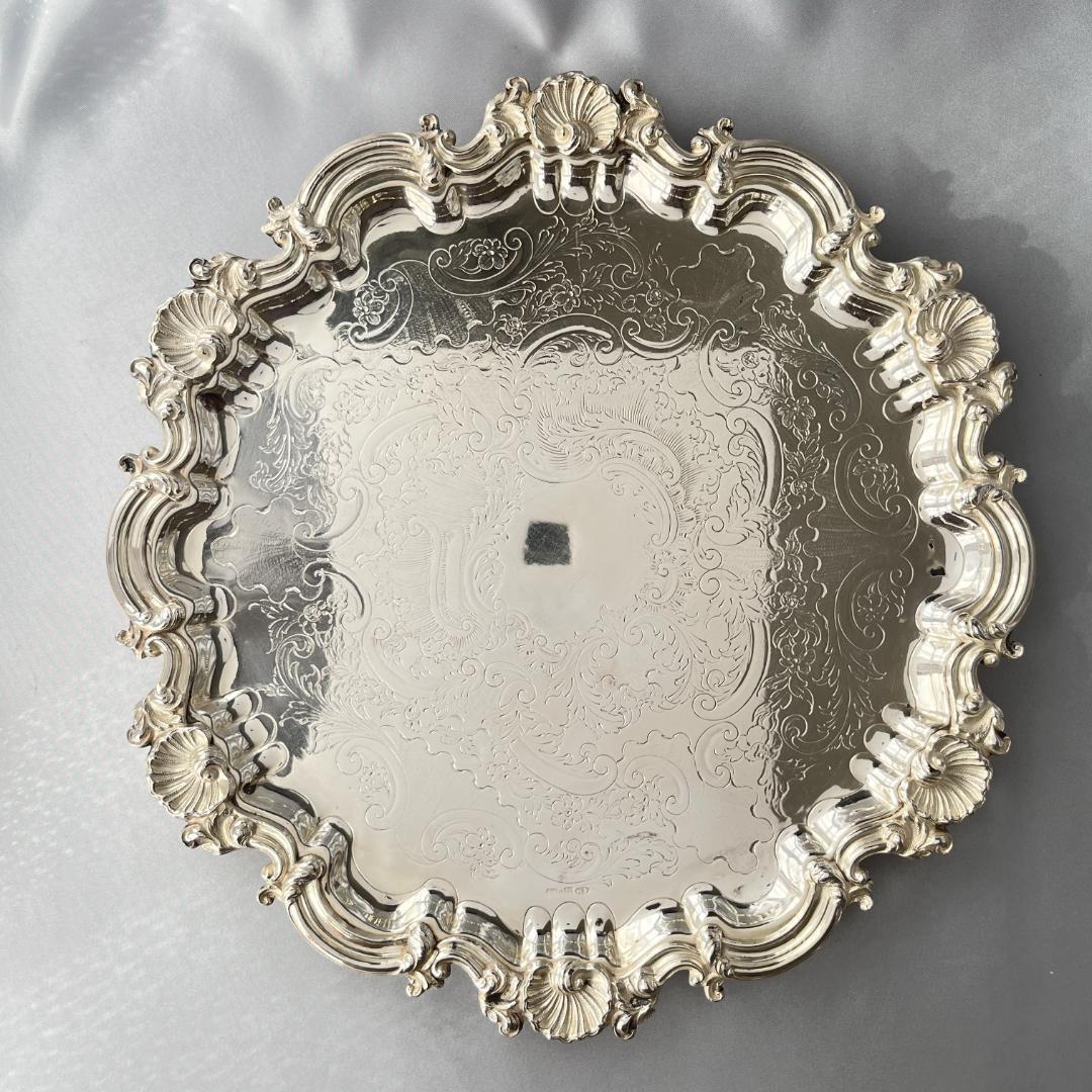 【英国】チッペンデール ギャラリートレー / ドリンクトレー 31.5cm