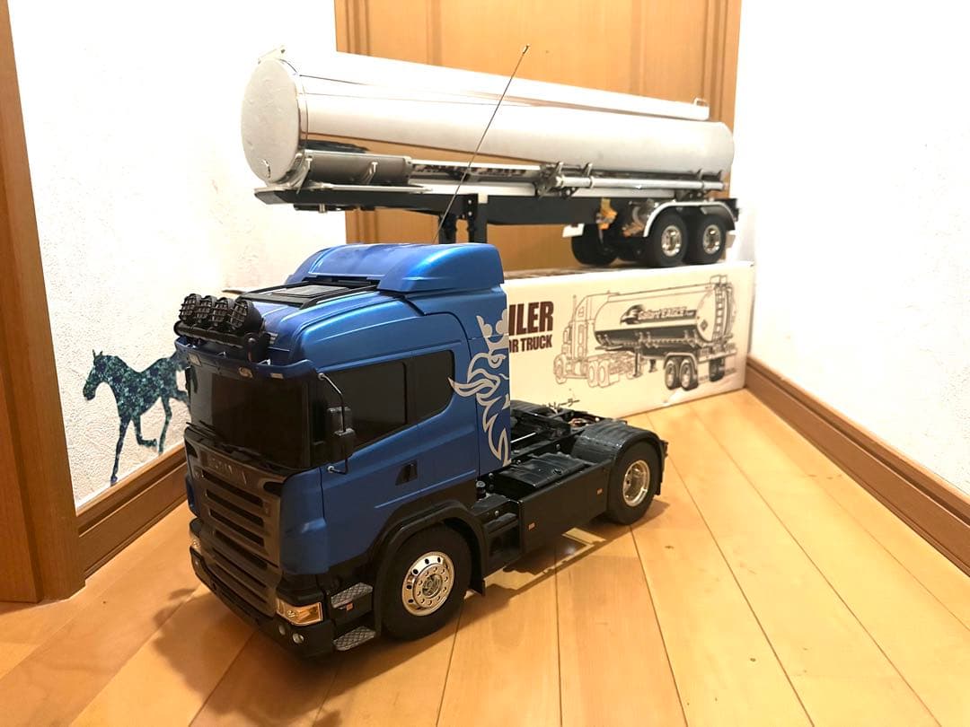 タミヤ　スカニア　フルオペ　タンクローリーセット