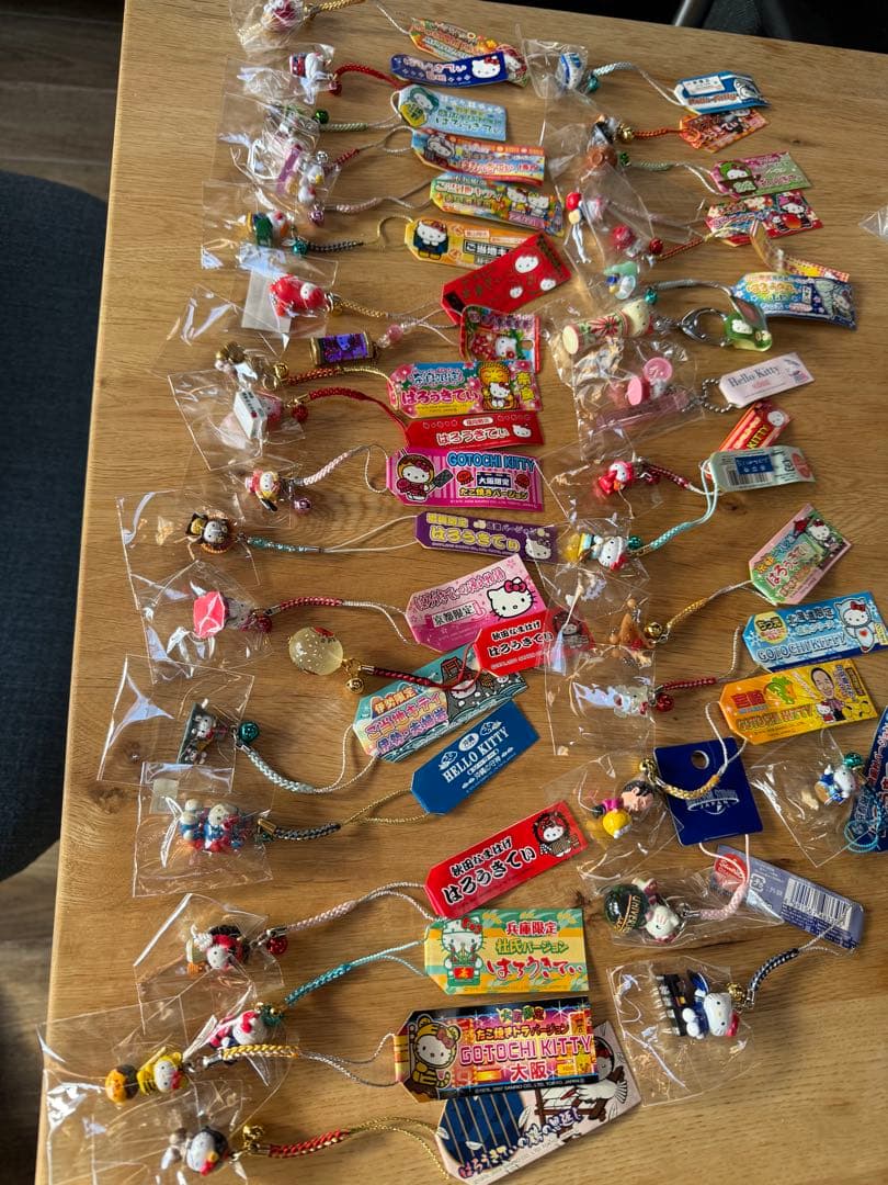 へ*可様 ハローキティ 根付セット 36個　ご当地限定多数