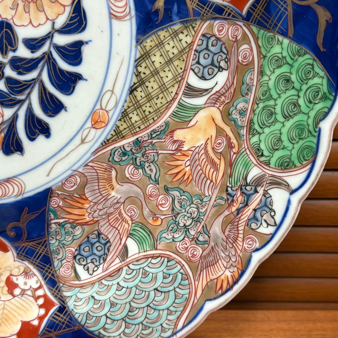 江戸時代◎古伊万里 赤絵　大皿　正月　御節　おもてなし