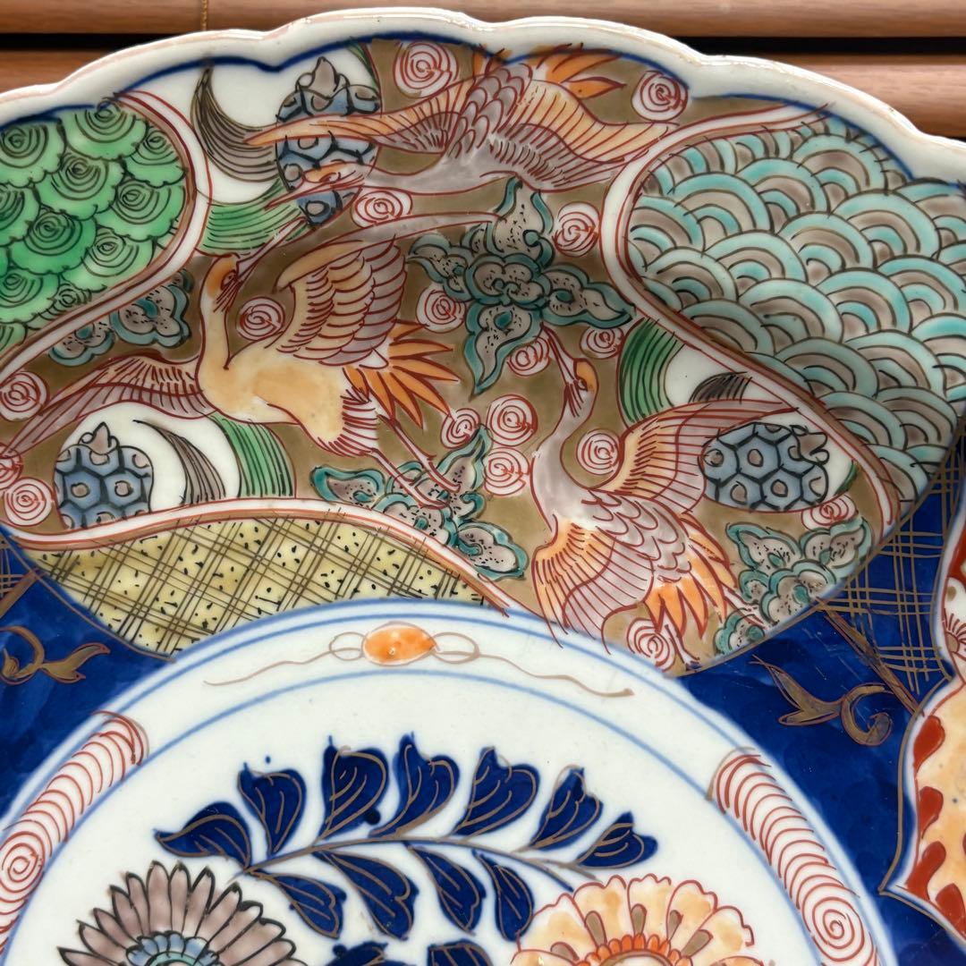 江戸時代◎古伊万里 赤絵　大皿　正月　御節　おもてなし