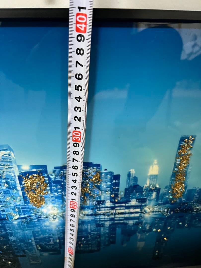 珍品！壁掛け夜景絵画装飾アート